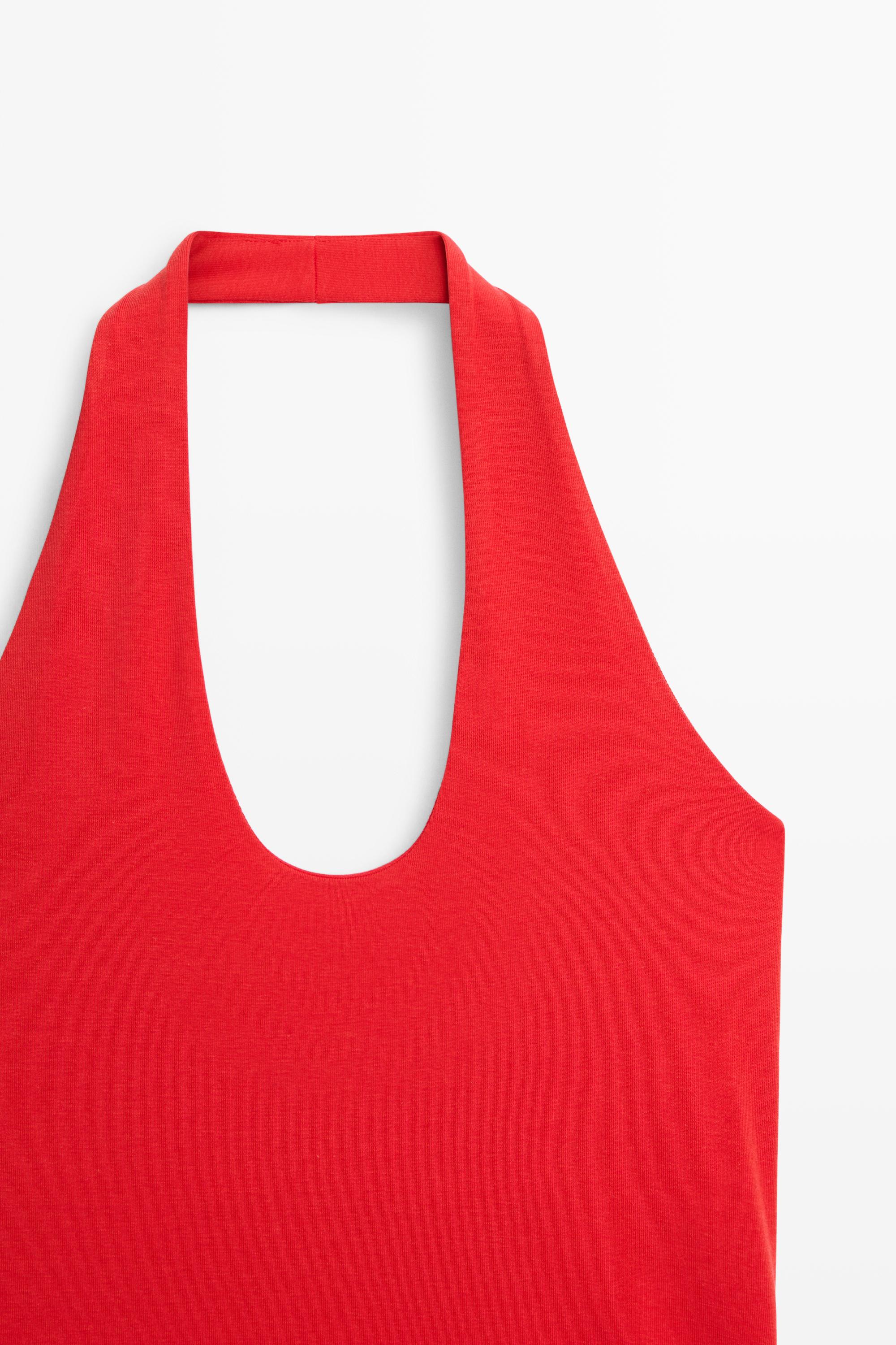 Cotton modal blend halter top